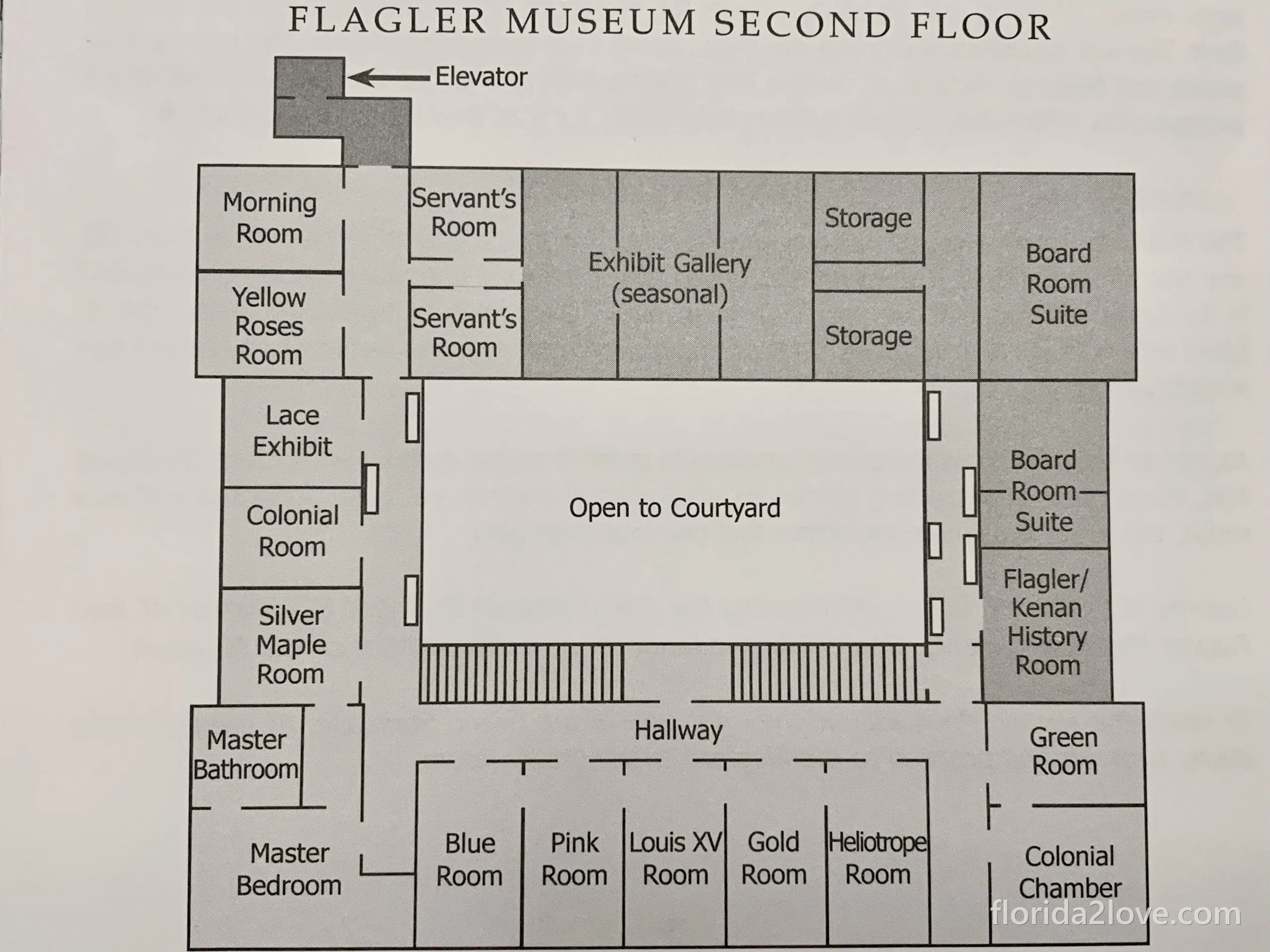 Flagler Museum second floor