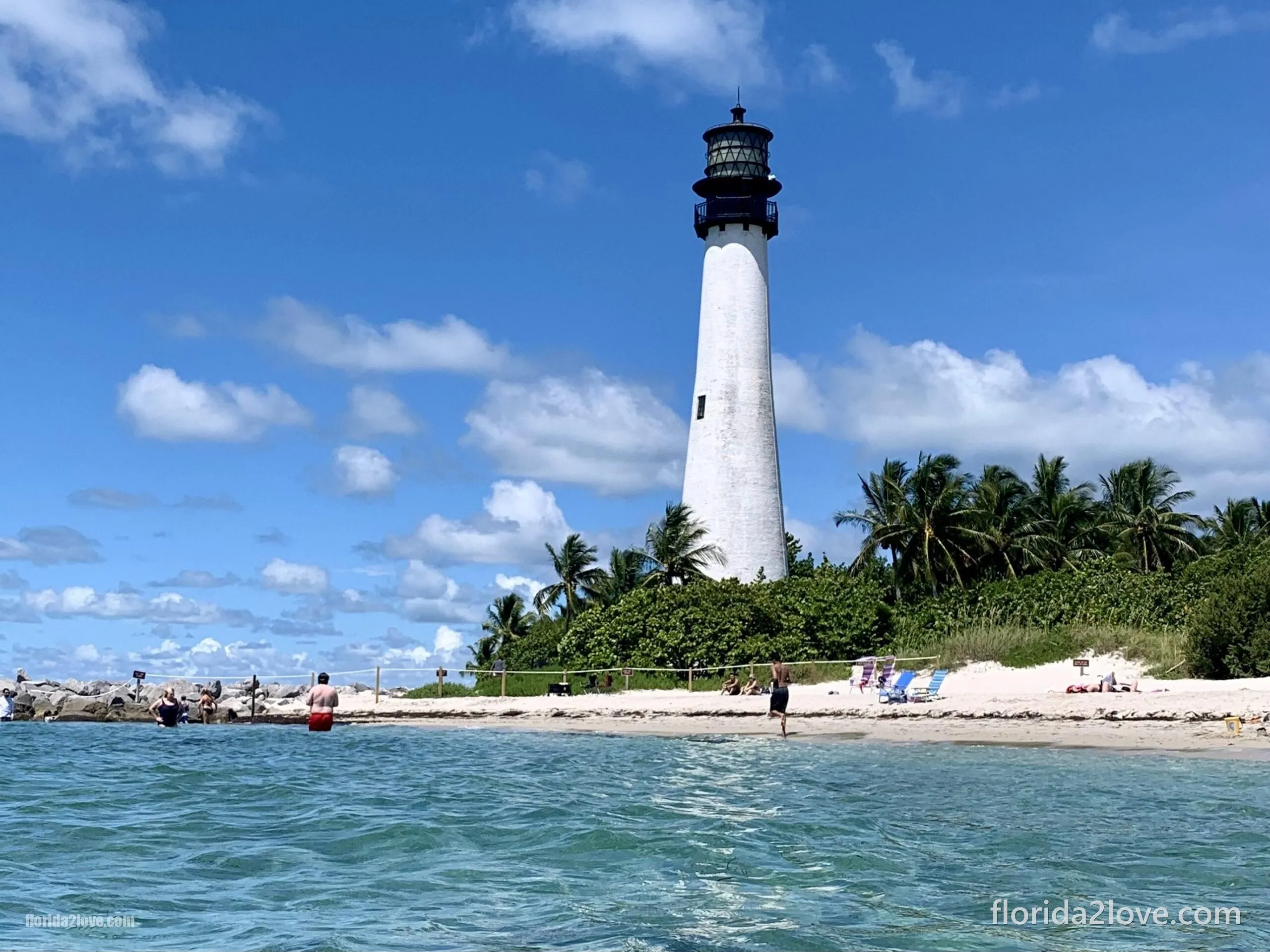 Cape Florida Leuchtturm in Key Biscayne, Florida