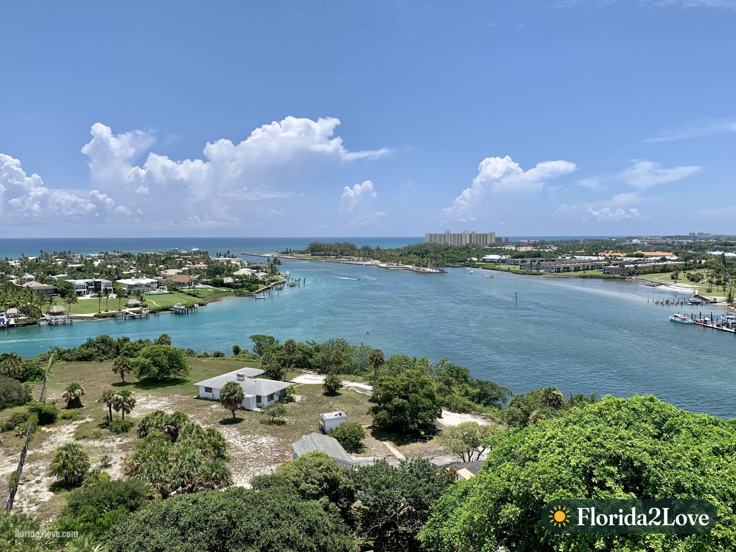 Vista desde el faro de Jupiter Inlet