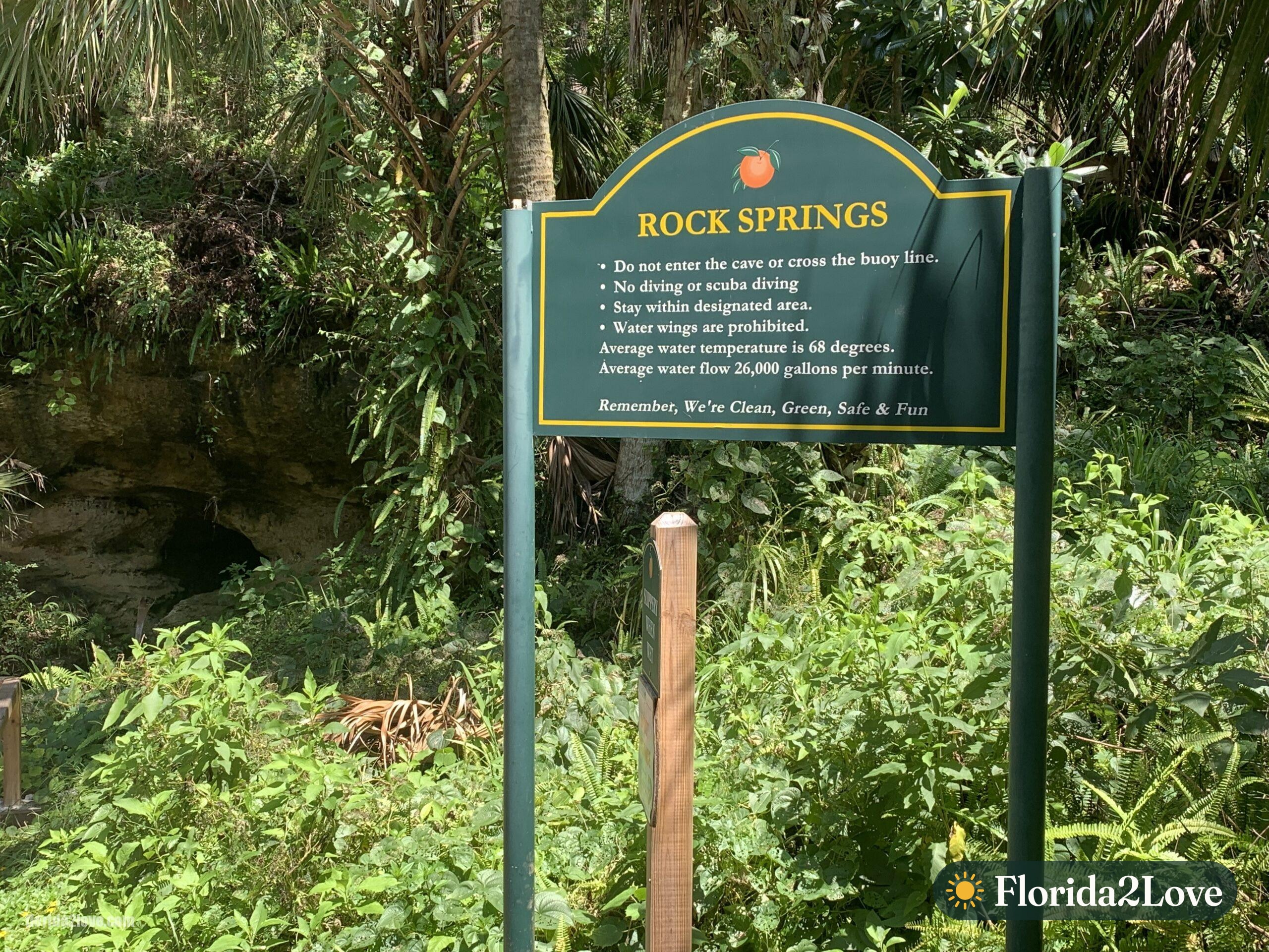 Information board - Rock springs