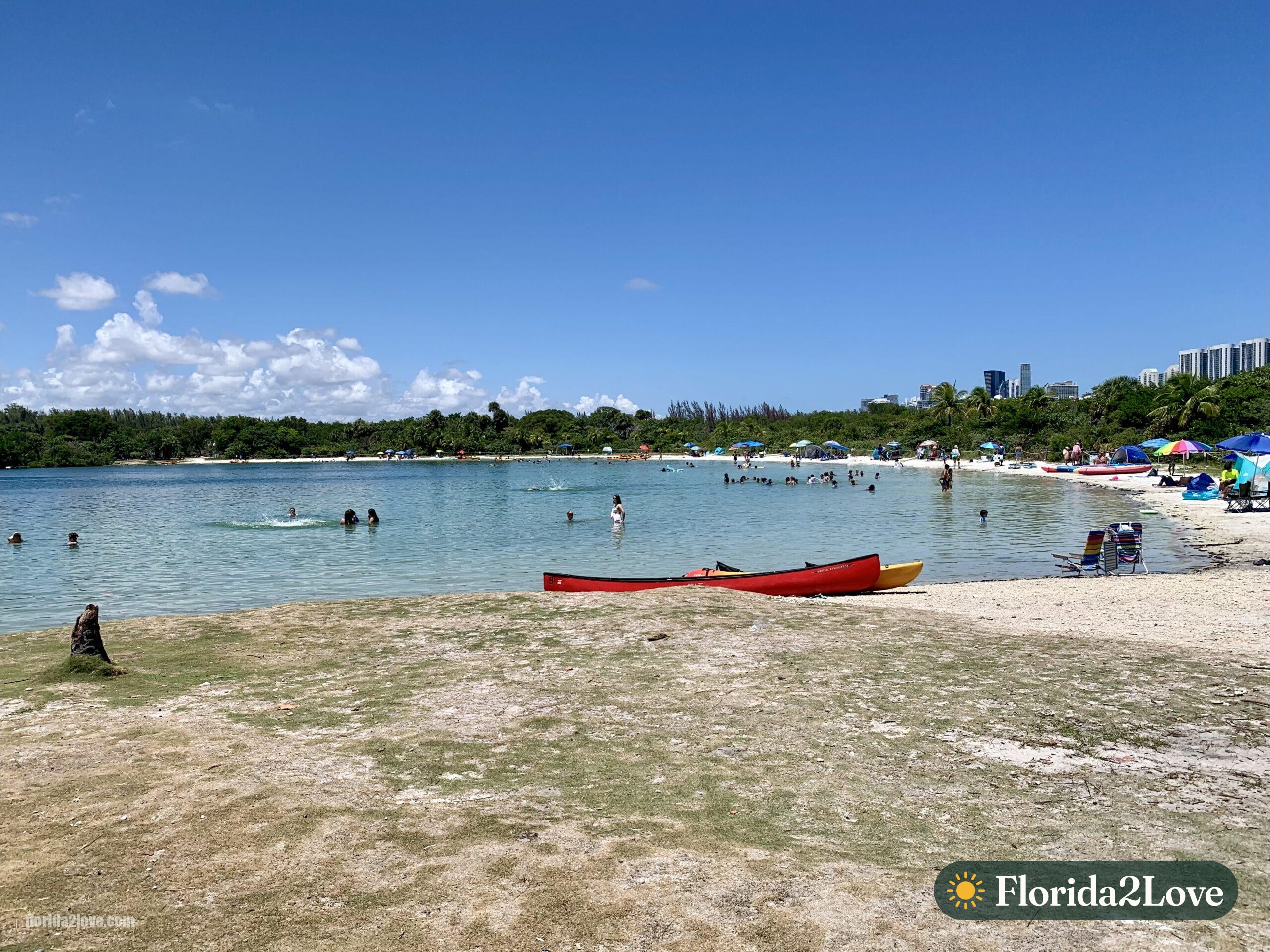 Playa en el Parque Estatal Oleta River