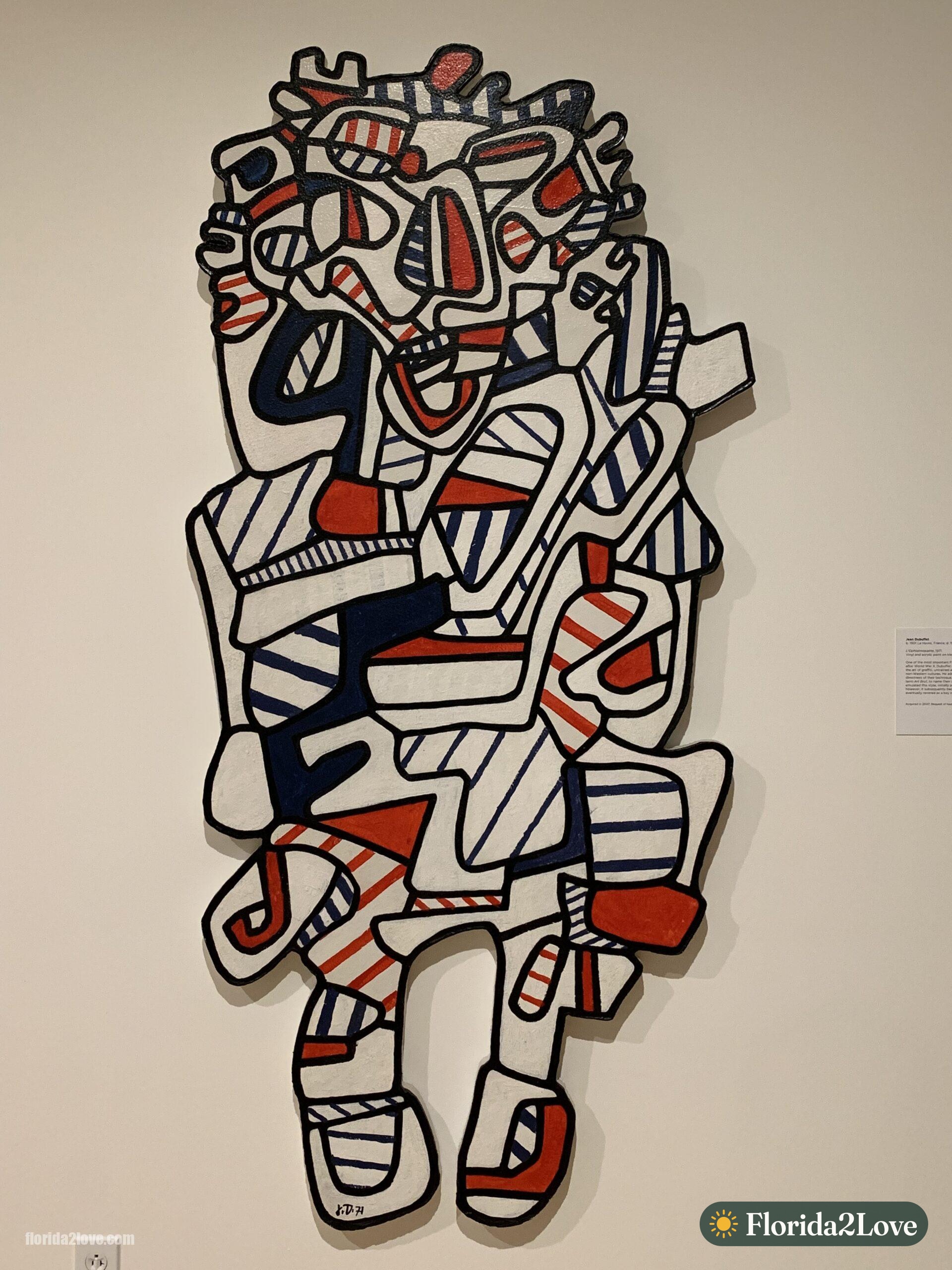 L'Ophtalmopathe, Jean Dubuffet - Vinyl and acrylic paint on Klegecell 1971
